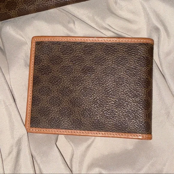 Celine Brown Monogram Canvas Tote with Tan Trim - Picture 10 of 11